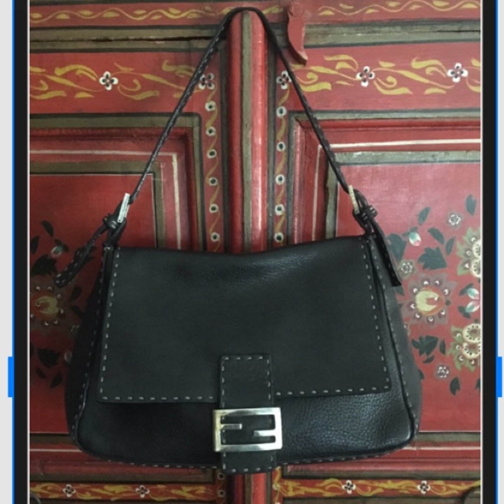 Fendi Selleria Mama Baguette with sterling buckles